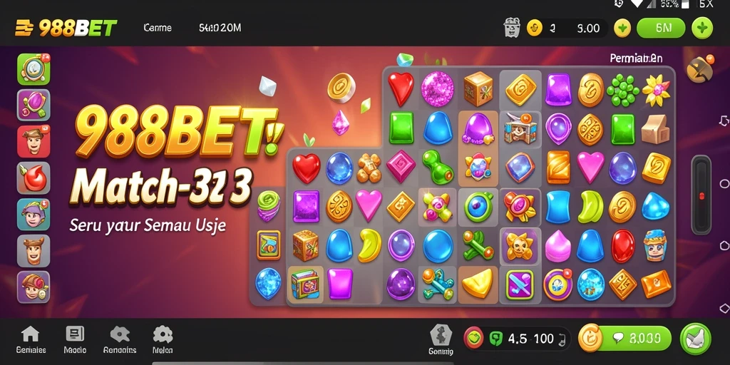 Tampilan gameplay seru dan menantang di 988BET.