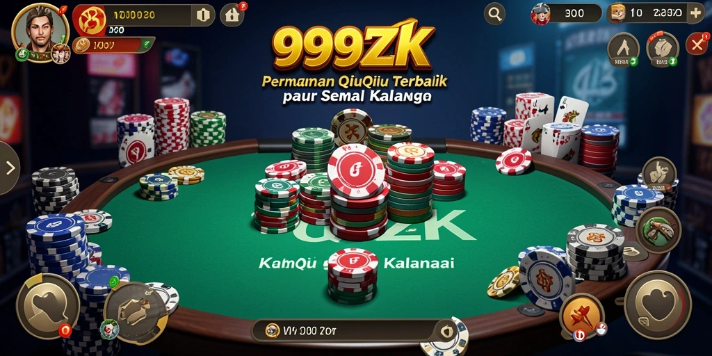 Tampilan seru dan mendebarkan dalam gameplay QiuQiu 999ZK.