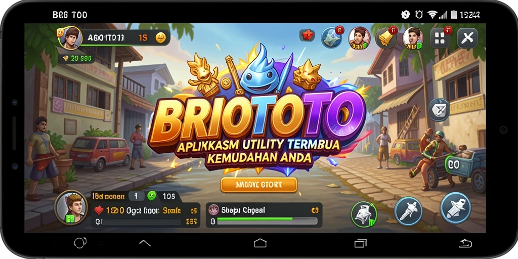 Tampilan antarmuka BRIOTOTO dengan fitur-fitur Utility yang ramah pengguna.