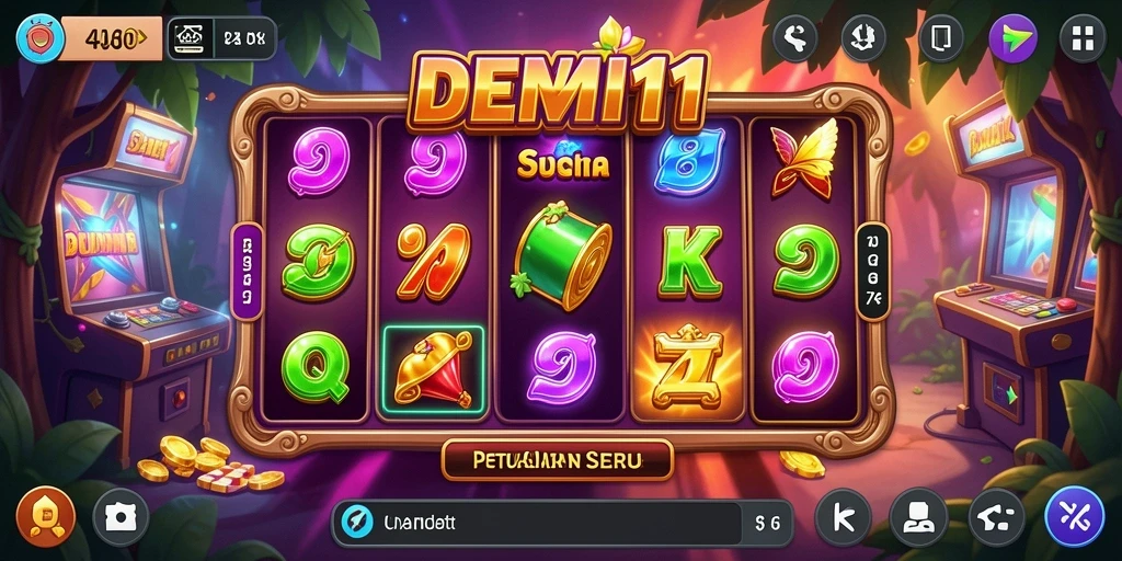 Tampilan gameplay seru di slot DEMI11 dengan berbagai tema menarik.