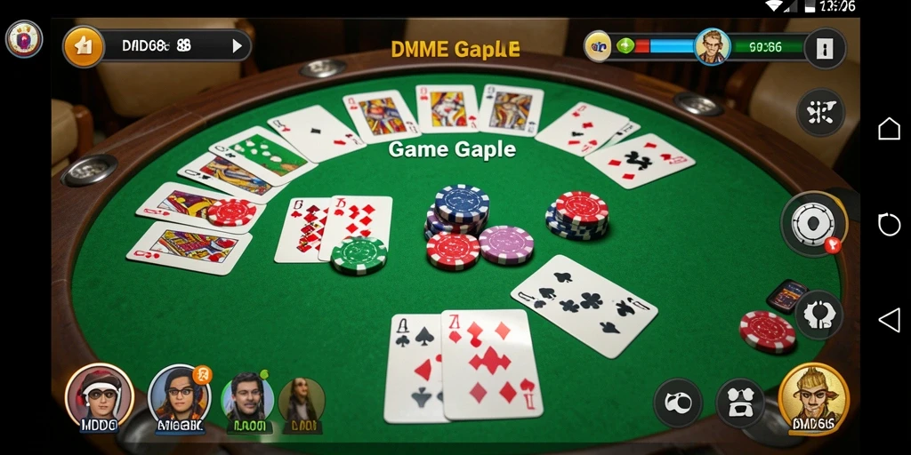 Screenshot gameplay Gaple DMD686 yang menarik dan interaktif.