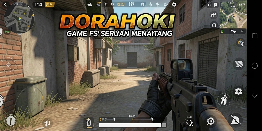 Gameplay intens dan seru di DORAHOKI dengan aksi FPS yang mendebarkan.