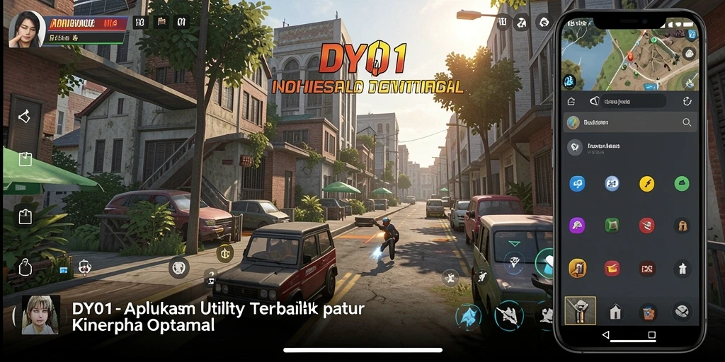 Tampilan utama DY01 menunjukkan pengelolaan aplikasi yang efisien.
