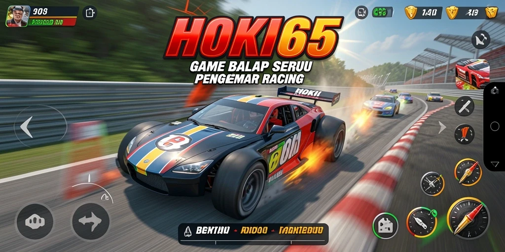 Screenshot HOKI65 menampilkan aksi balap yang mendebarkan dengan grafis menarik.