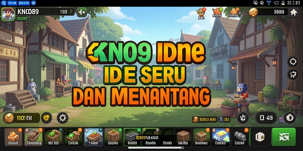 Tampilan gameplay seru dari KNO89 yang menampilkan pengelolaan sumber daya.
