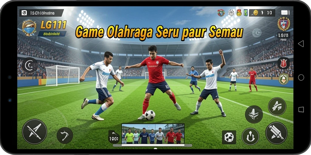 Tampilan gameplay LG111 yang menegangkan dalam pertandingan olahraga.
