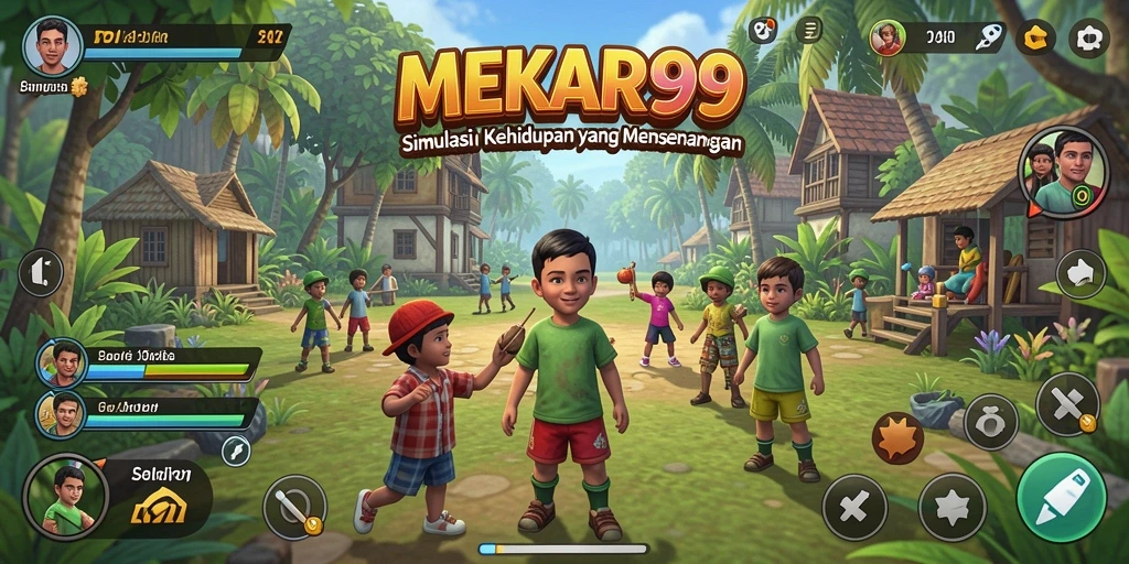 Gameplay menarik dalam MEKAR99 yang menampilkan interaksi karakter dan misi.