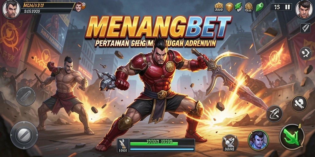 Tampilan gameplay pertarungan seru di MENANGBET.