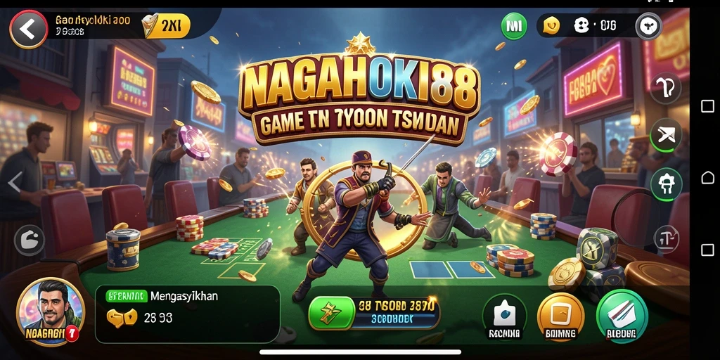 Screenshot menampilkan suasana gameplay Tycoon NAGAHOKI88 yang seru dan interaktif.