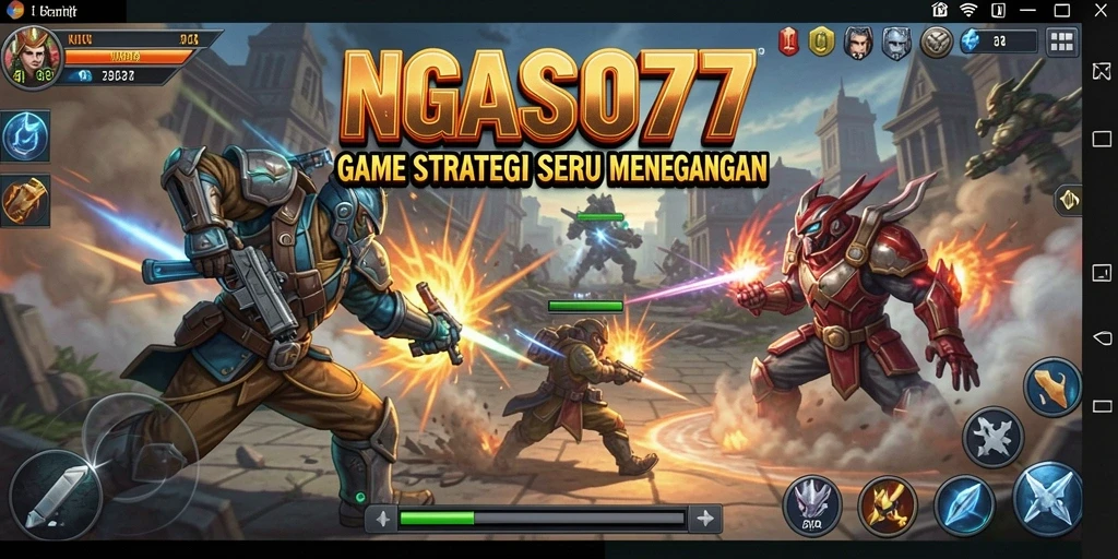 Tampilan gameplay seru di NGASO77, penuh strategi dan taktik.