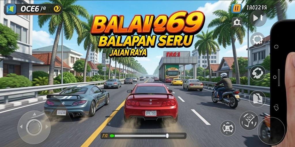 Gameplay memukau dari balapan seru di OCE69.