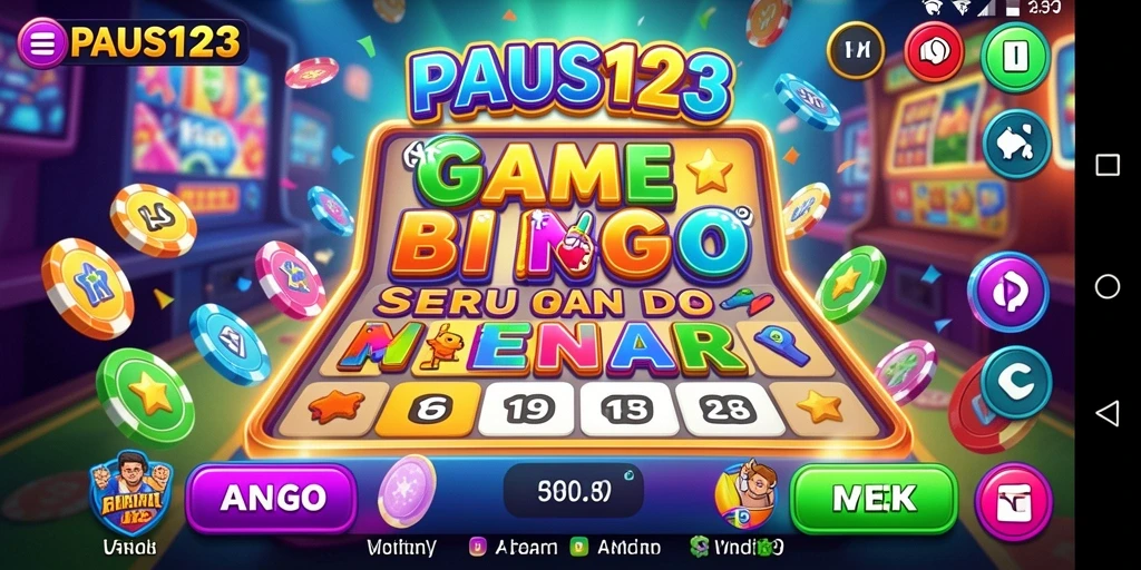 Tampilan gameplay menarik dari game Bingo PAUS123.