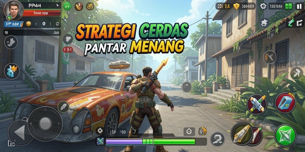 Screeshot utama PP444 menampilkan gameplay yang intens dan penuh strategi.