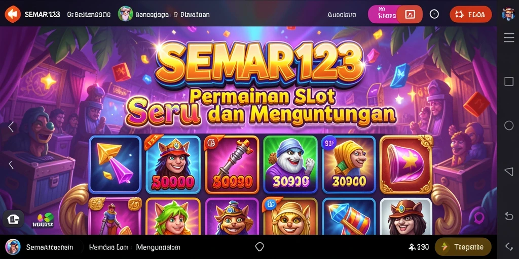 Tampilan menarik dari gameplay Slot SEMAR123 yang mendebarkan.