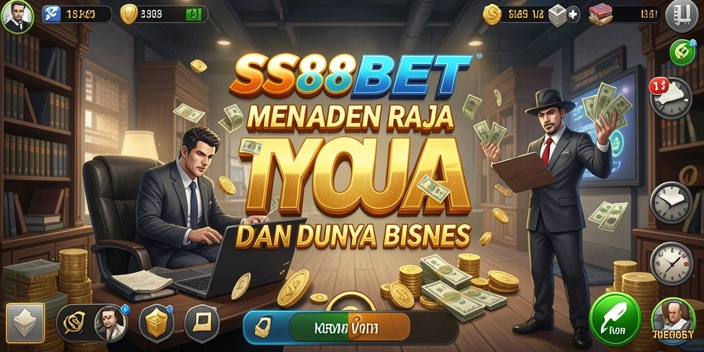 Gambaran gameplay SS88BET yang memikat dalam membangun kerajaan bisnis.